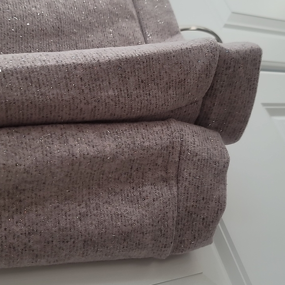 NWOT 143 STORY Brushed Fleece and Glitter Cowl Neck size Large - Picture 5 of 12